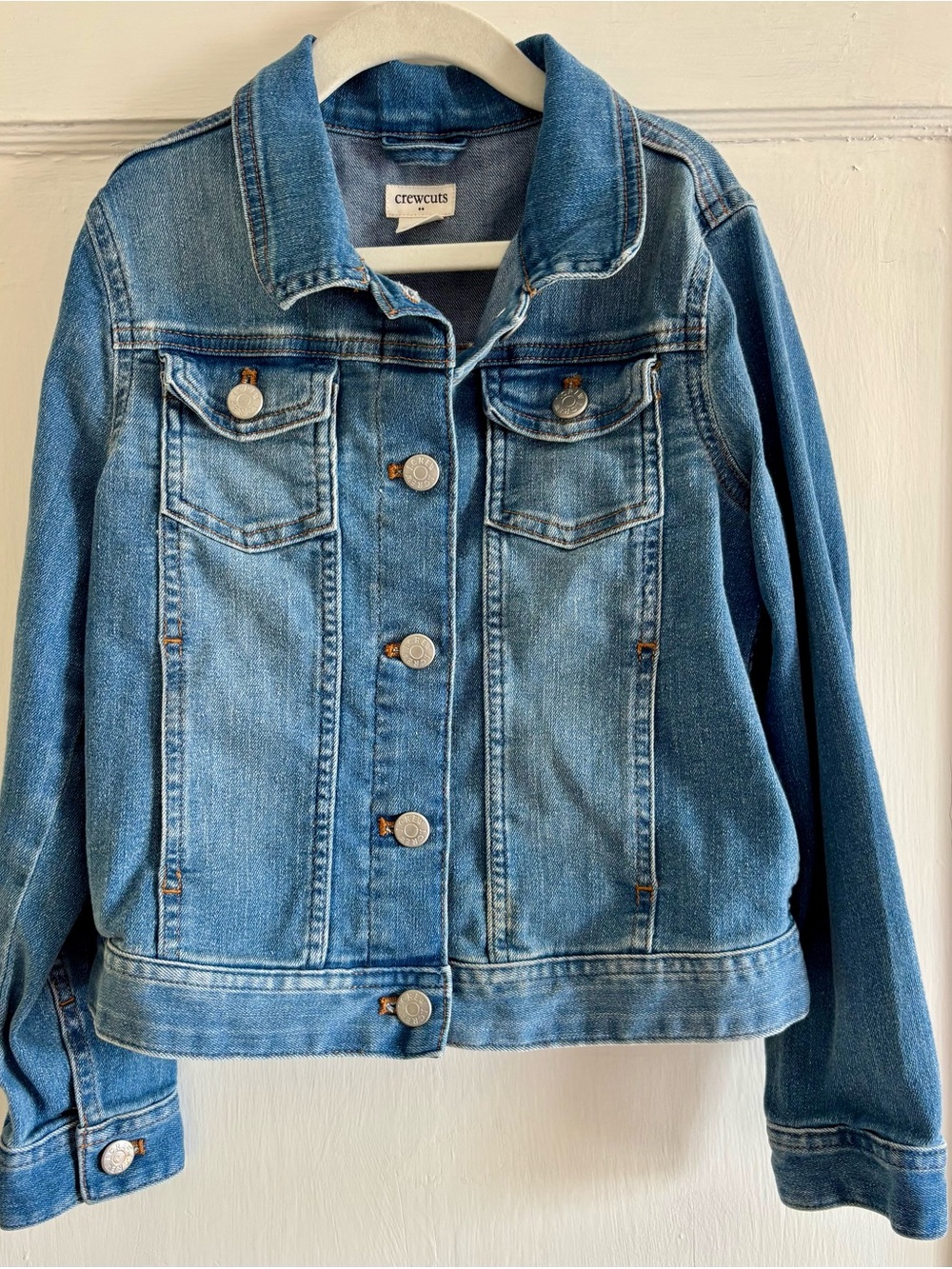 Crewcuts Light Blue Denim Jacket with Button Front